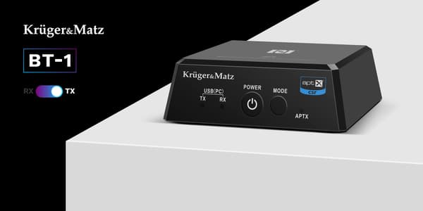 Vastaanotin lähettin Bluetooth Kruger&Matz apt-X