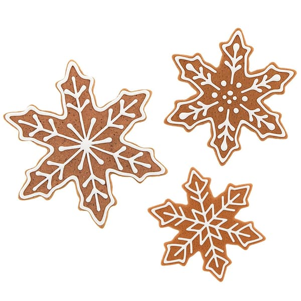 Kakutstickare stål snöflingor 4 st