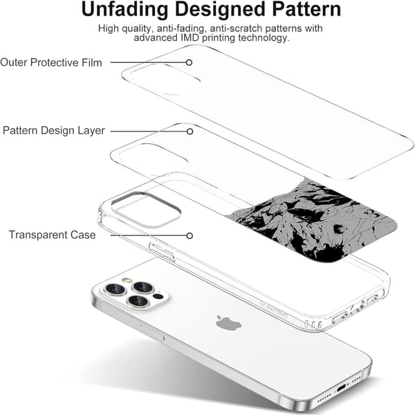 TRANSPARENT SKAL FÖR APPLE IPHONE 12 PRO MAX 6,7'