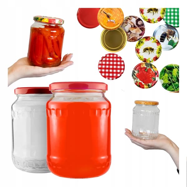 48 stk. 720 ml glas til marmelade, honning, syltetøj og agurker