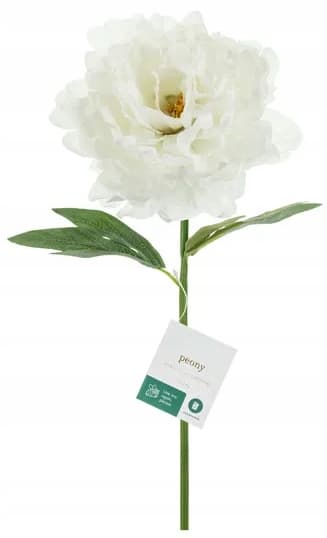 Kunstig blomst PEONY Hvid Bryllupskonføderation Midtdekoration 35cm