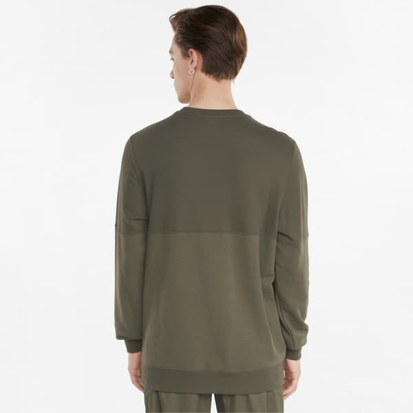 Herrtröja Puma MODERN BASICS CREW TR grön 58934744 r S