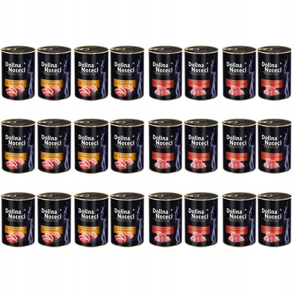 Dolina Noteci vådfoder til katte med kalvekød og and 24 x 400 g