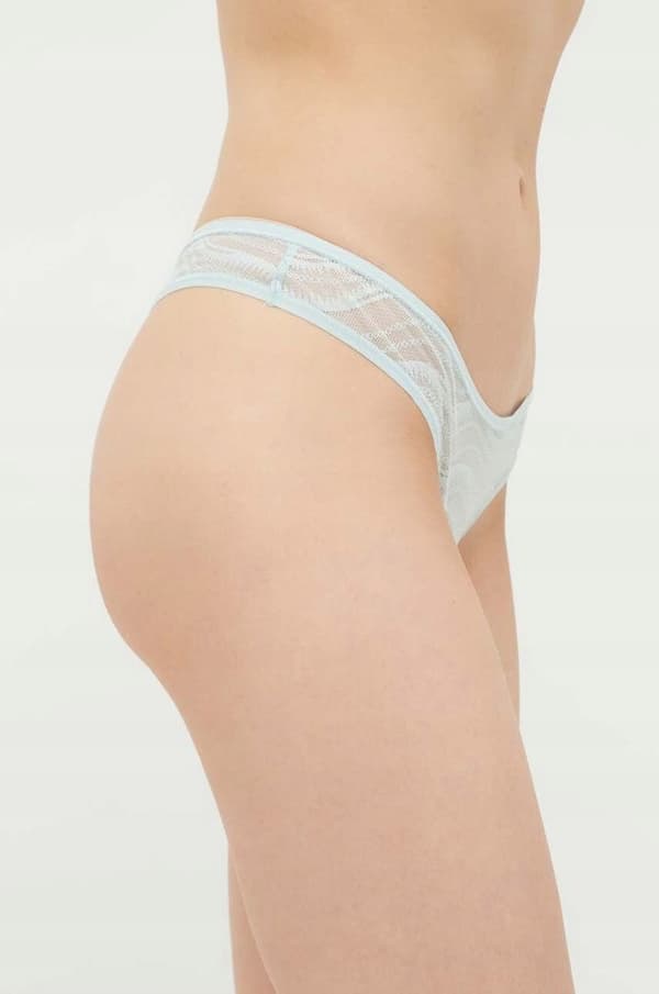 CALVIN KLEIN DAMBLÅ STRINGTROSOR MED LOGOTYP XS 0Z5A6_G*