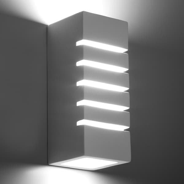 SAMIR VÄGGLAMPA 1 E27 VIT SOLLUX SL.0161