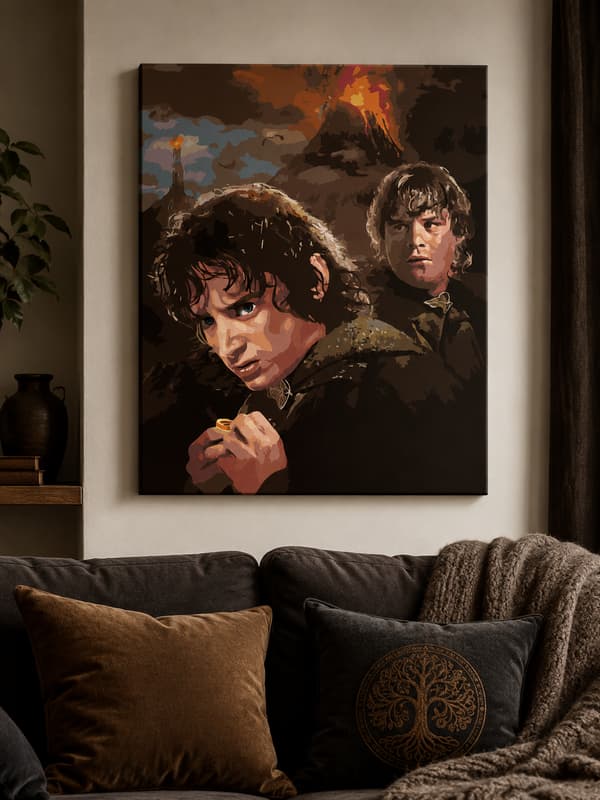 Målning med siffror Frodo Sagan om ringen 40x50 cm