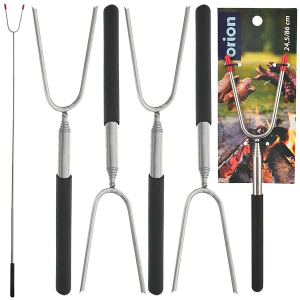 Teleskopisk ildstedspind 24,5-86 cm 4 stk.