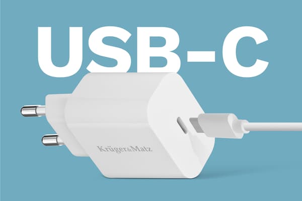 Väggaddare USB-C PD QC 3.0 18W KrugerMatz