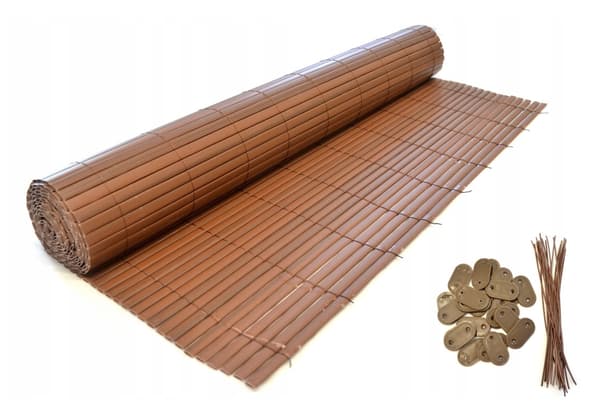 DOBBELTSIDIGT PVC-ALKONMÅTTE 1,2x3 m, brun