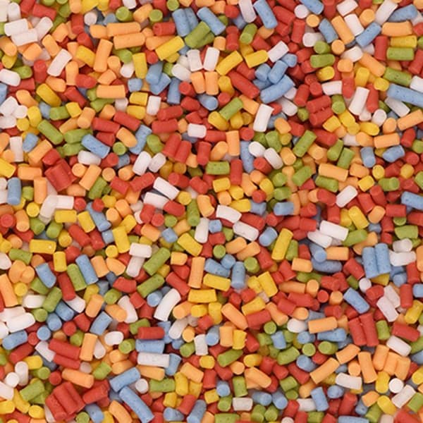 Konfettisocker strössel färgglada pinnar 10g