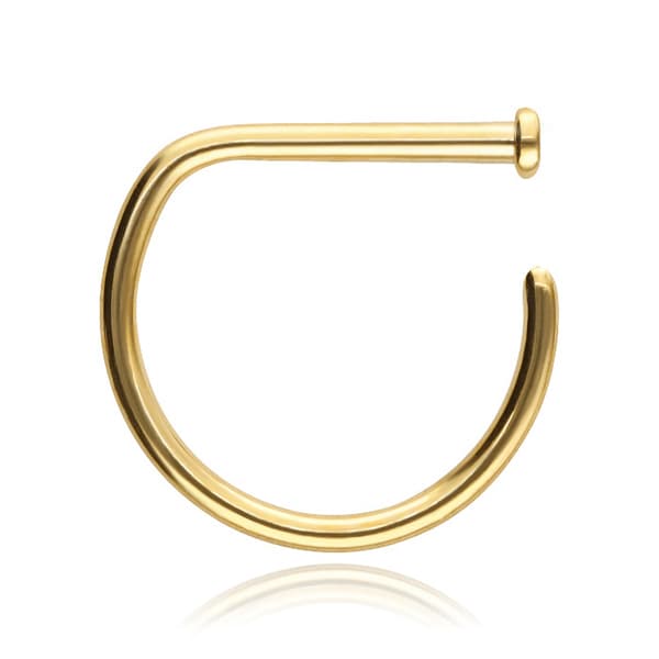 Titan näsring D-RING guld - TN-013 1.0/10