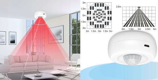 PIR LUX WiFi TUYA bevægelses- og lyssensor