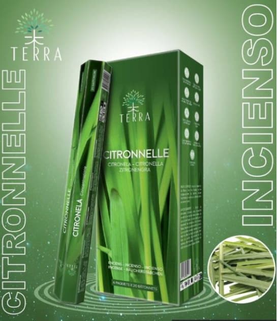 Terra Citronella røgelsespinde 20 stk. citronella