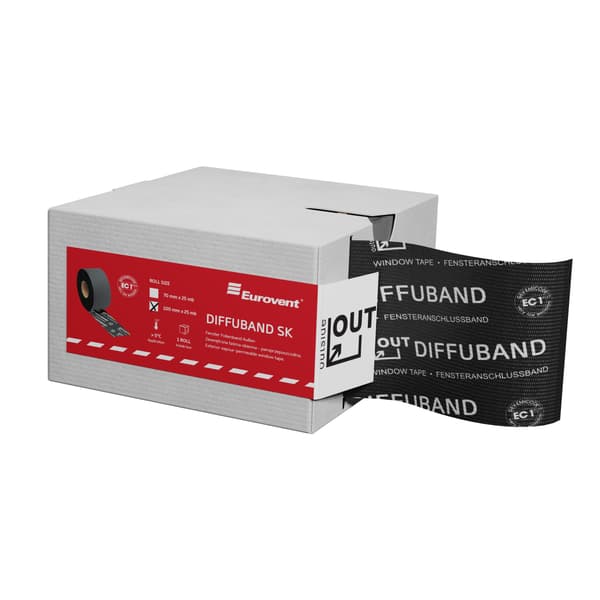 DIFFUBAND SK 2 fönstertejp invändig 100mm x 25m