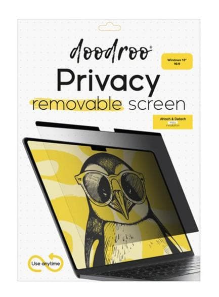 DOODROO Privacy Windows integritetsskydd 13 tum transparent