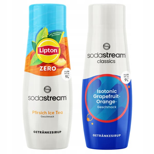 2x SodaStream Lipton Iste Peach Zero Sirap Sockerfri + Isotonisk Isotonisk