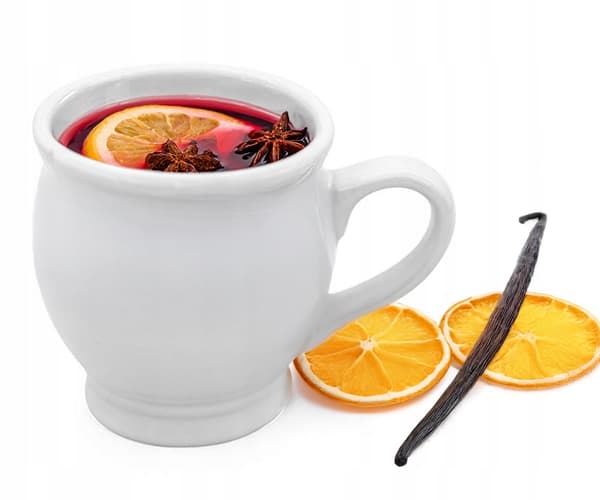 Stengodsmugg 250 ml för glögg, perfekt som present, VIT