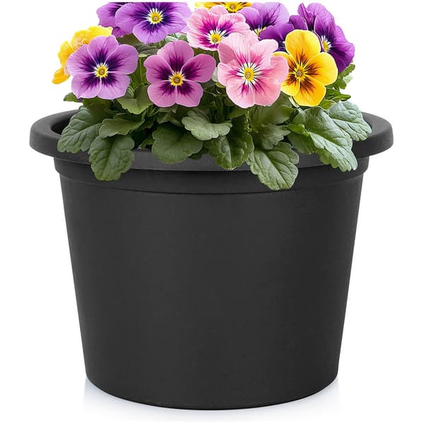 plastik havepotte sort rund 27,5 cm