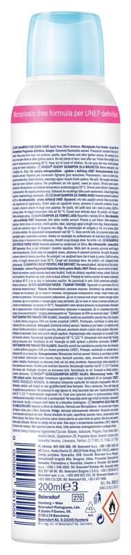 NIVEA Torr schampo för mörkt hår 200 ml