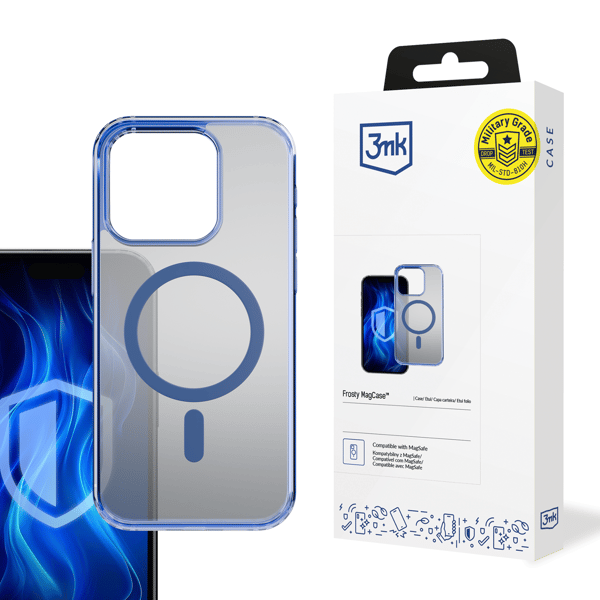 Apple iPhone 15 Pro Max - 3mk Frosty MagCase Sininen