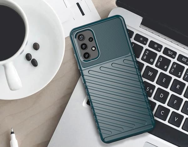Thunder Case fleksibelt pansret cover Samsung Galaxy A72 4G blå