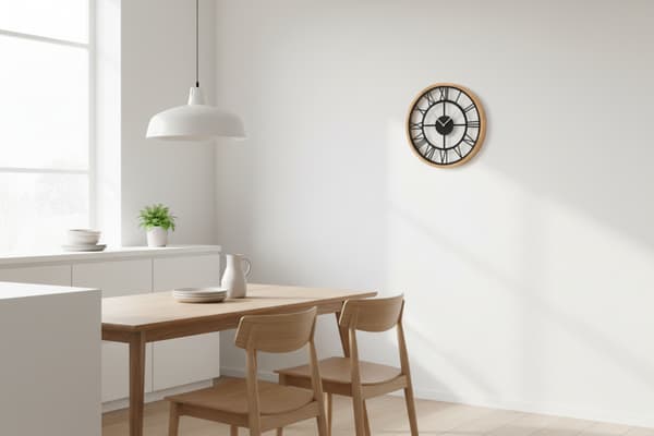 Väggklocka LEJA 37cm trä ek premium