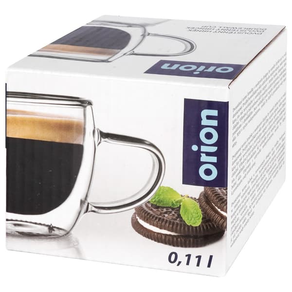 Dobbeltvægget termisk glas til espresso DOUBLE 100 ml
