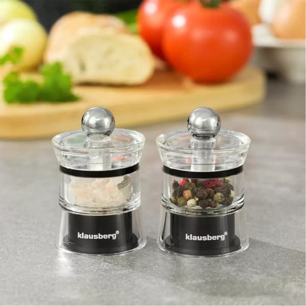 KLAUSBERG KB-7432 PEPPAR- OCH SALTKVARN-SET