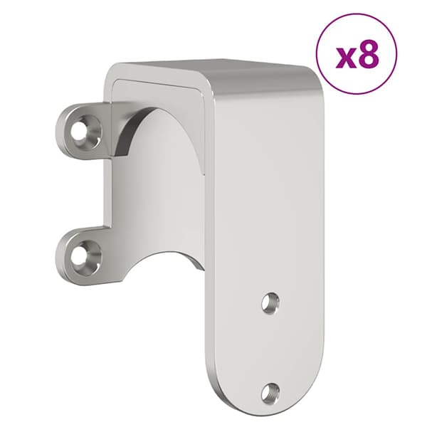 vidaXL Skjutdörrsfäste 366 cm stål silver