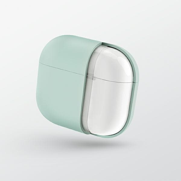 UNIQ Lino AirPods 3:e generationens silikonskal i grått/askgrått
