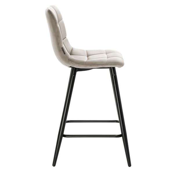 Tore samettinen beige puolijakkara, 65 cm