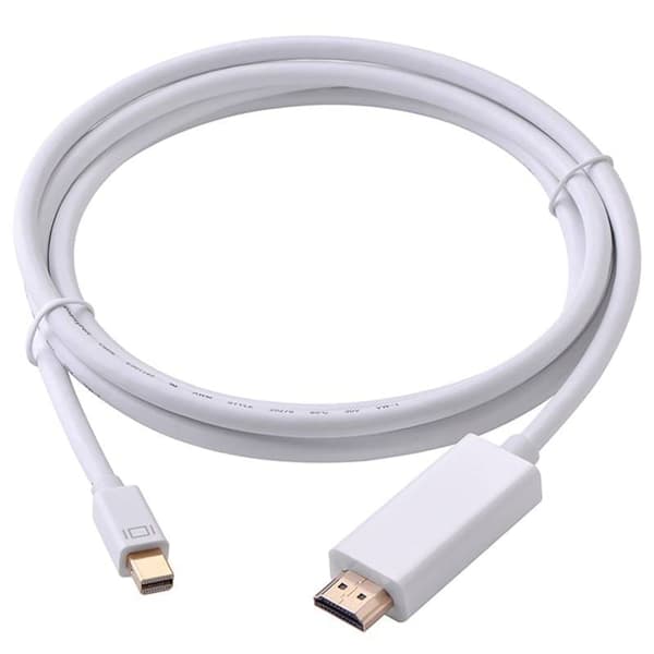 Mini DisplayPort til HDMI 1,8 m hvid adapterkabel