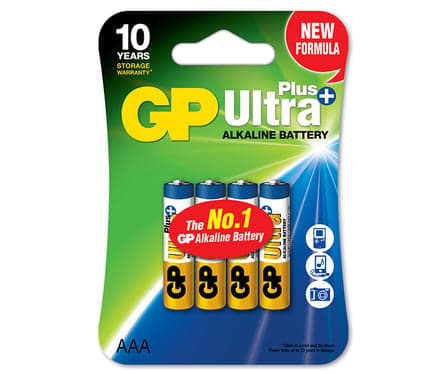 ULTRA+ ALKAALIPARISTO LR3 AAA 1.5V 4 KPL - GP24AUP-U4