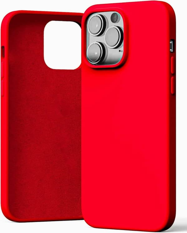 APPLE IPHONE 14 PRO MAX SILIKONIKUORI PUNAINEN