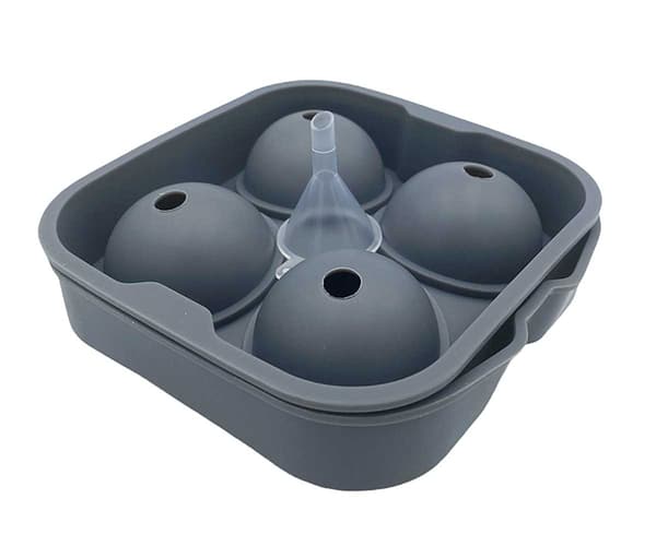 SILIKONEFORM TIL 4 ISBOLLER TIL DRIKKEVARER