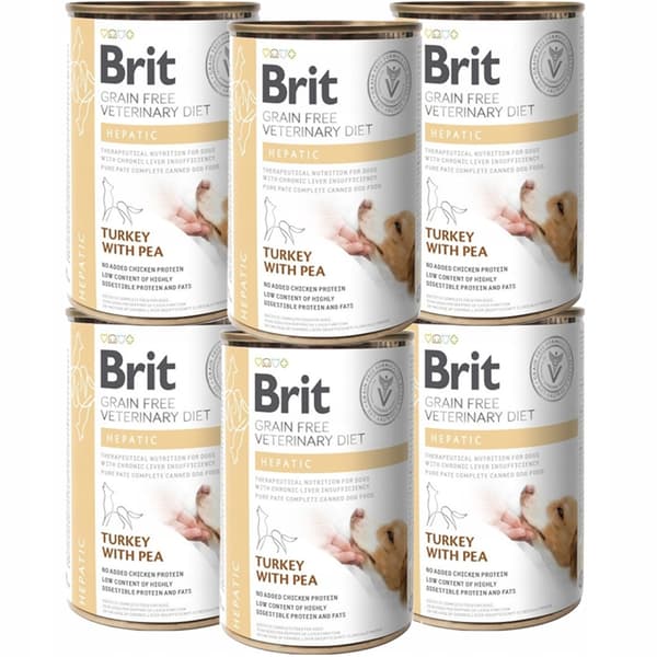 Brit GrainFree Diets Hundfoder HEPATISK 6x400g