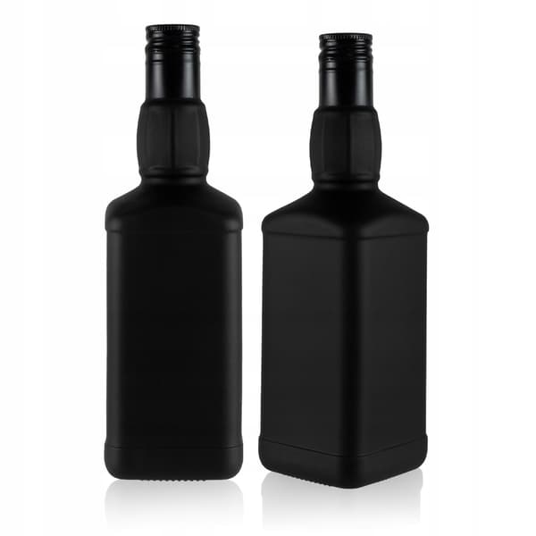 Daniel glasflaske 500ml sort MAT til whisky, likører, alkohol, gave