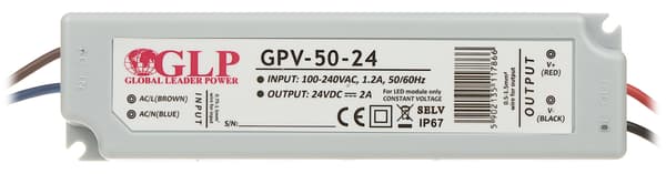 Skiftestrømforsyning 24V/2A/GPV