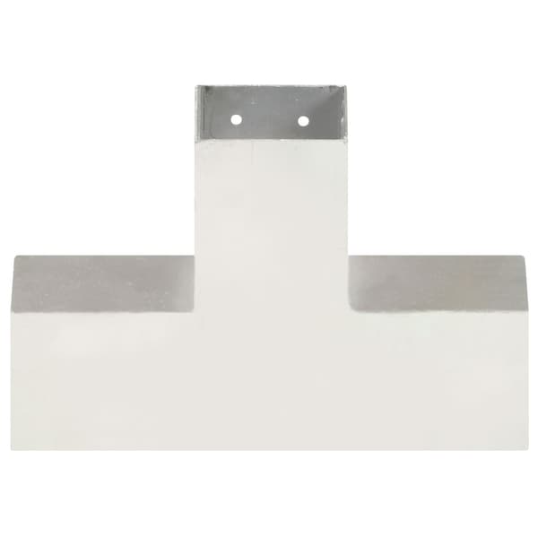 vidaXL X-formade kopplingar, 4 st, galvaniserad metall, 81x81 mm