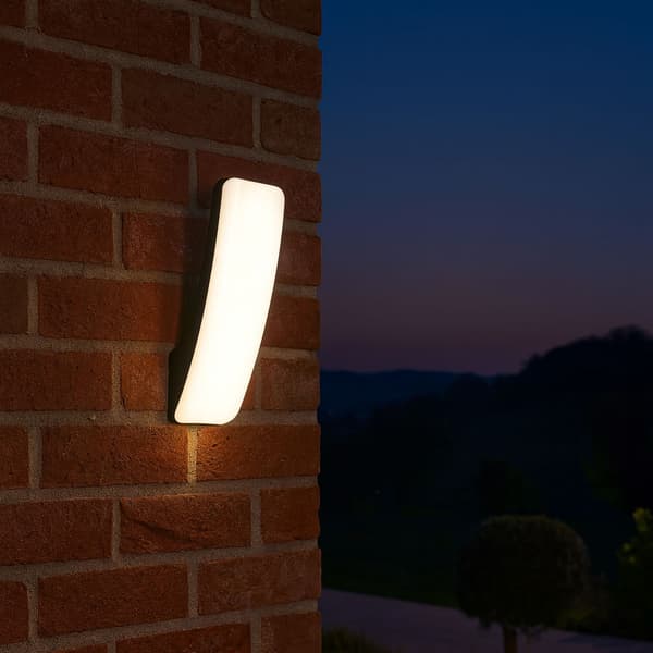 LED udendørs væglampe, 15W, sort, neutral farve