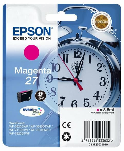 Epson 27 blækpatron magenta