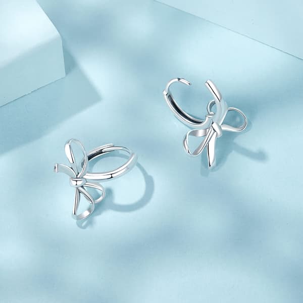 Silverörhängen med rosetter, ringar och spännen, 925 silver