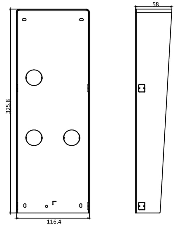 DS-KABD8003-RS3 Hikvision YTMONTERINGSHUS