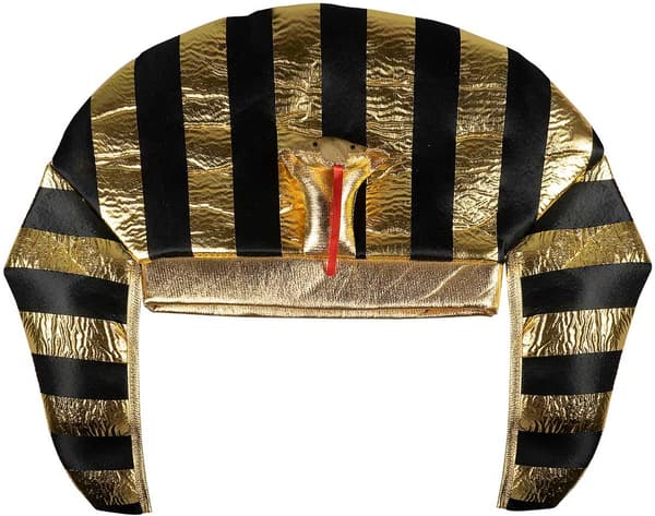 Faraos mössa egyptisk huvudbonad kostym