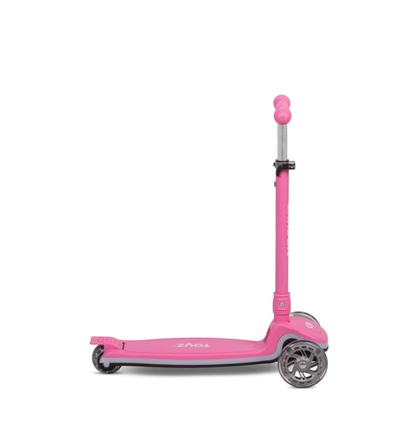 Trehjulet carbon løbehjul pink