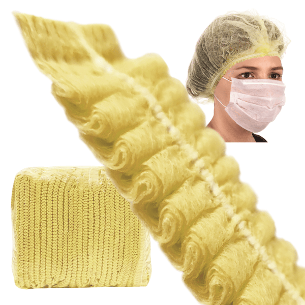 Engångsmössa gul klämma non-woven 12g 100st