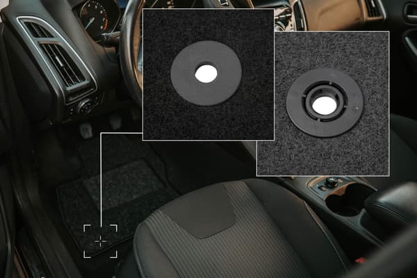 Velour bilmåtter til: Opel Crossland X crossover (2017-) anthracit