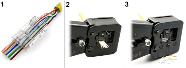 RJ45T/6*P100 MODULÄR PLUGG EZ-TYP
