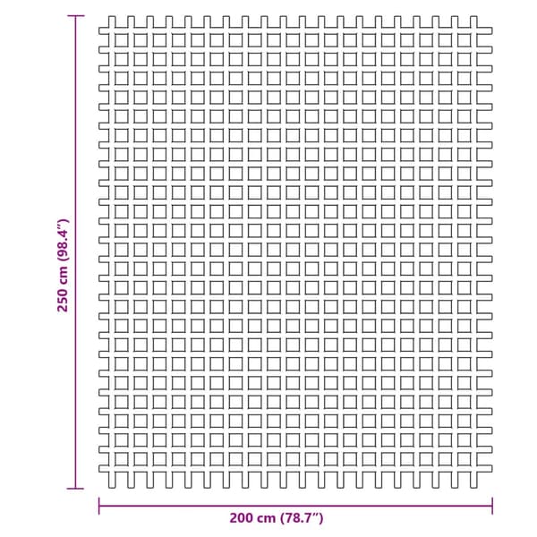 vidaXL teltmåtte, antracit, 2,5x2 m