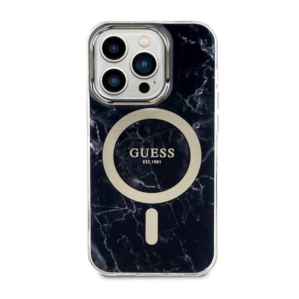 Guess Marble MagSafe - iPhone 14 Pro Max cover (sort)